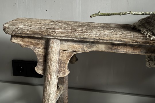 Authentieke Chinees houten bankje Nr 1